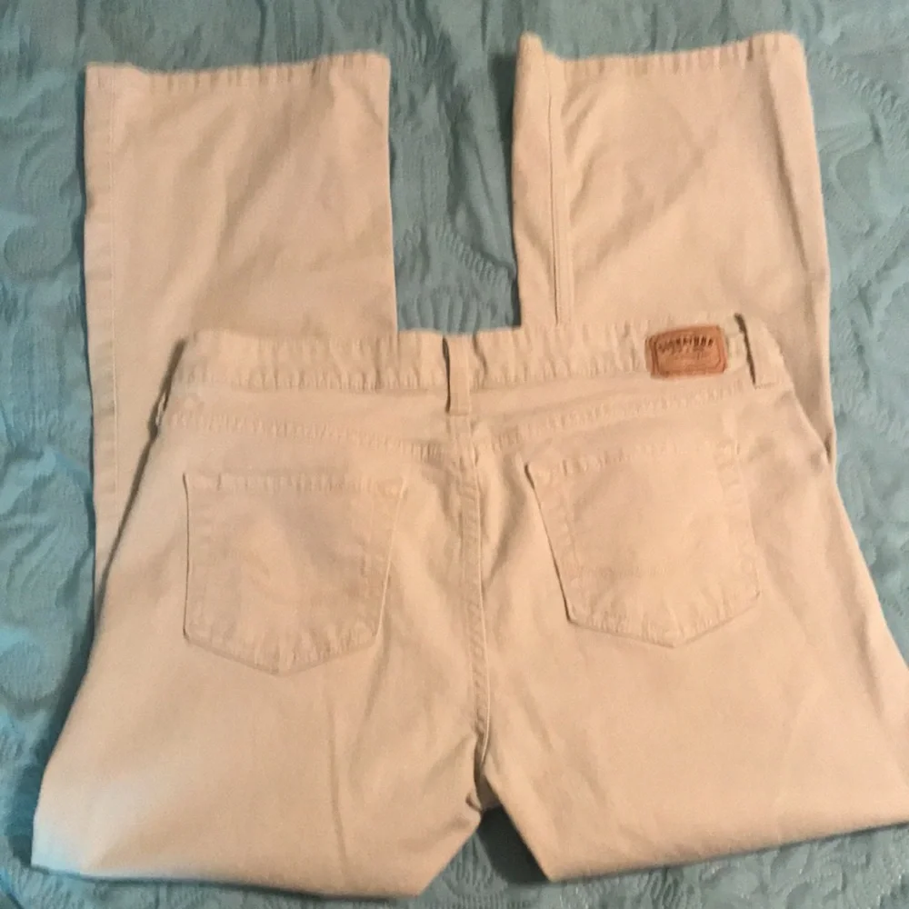 ❤️(51) Ladies Levi’s low rise boot cut khaki jeans in great condition. 12 short - Picture 5 of 12
